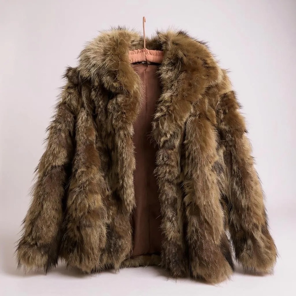 Vintage Genuine Raccoon Fur Jacket